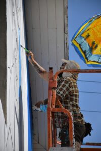 Mural en proceso